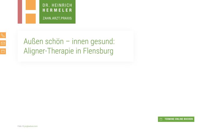 Screenshot of aligner-flensburg.de
