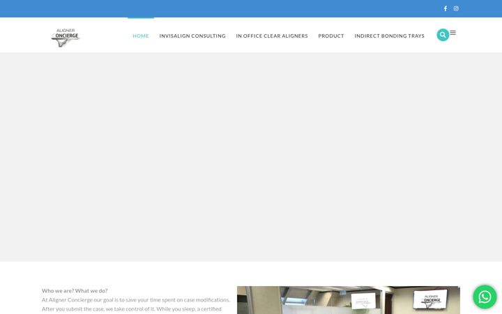 Screenshot von alignerconcierge.com