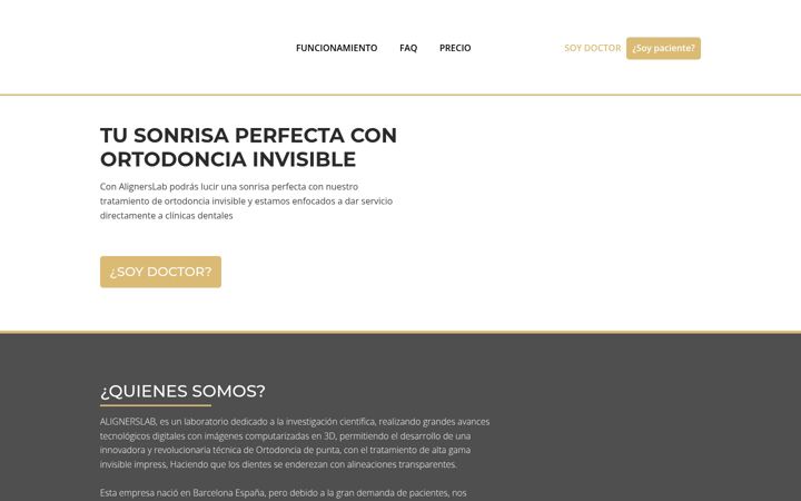 Screenshot of alignerslab.com