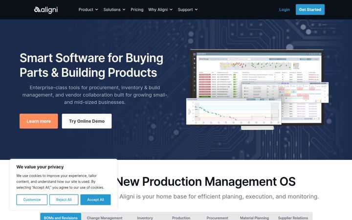 Screenshot of aligni.com