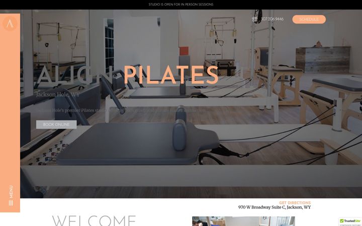 Screenshot von alignjh.com