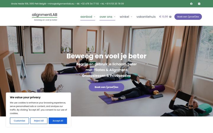 Screenshot of alignmentlab.eu