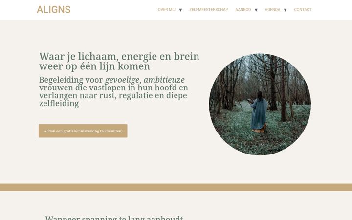 Screenshot of aligns.nl