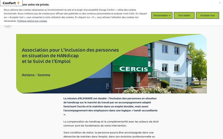 Screenshot of alihanse.org