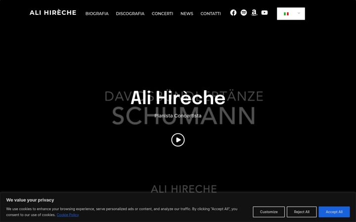 Screenshot of alihireche.com