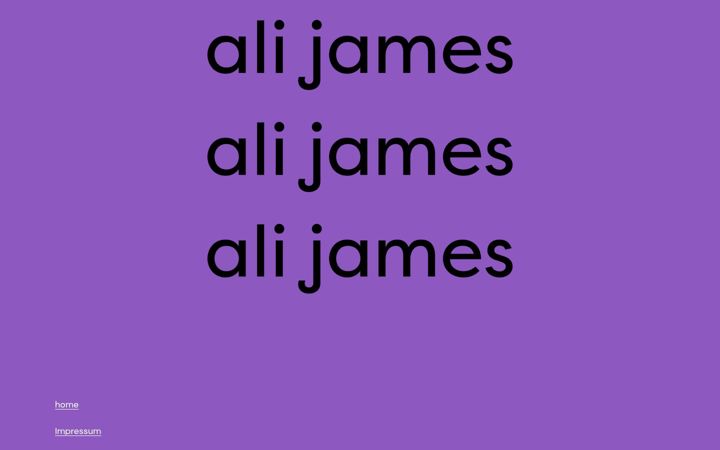 Screenshot of alijames.de