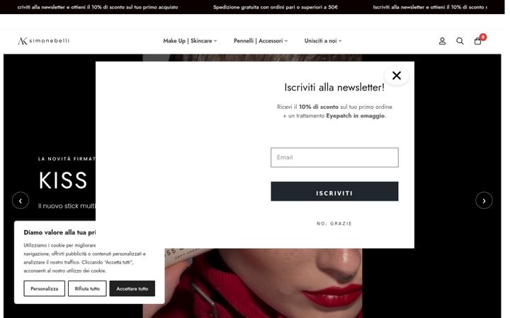 Screenshot stránky alika-cosmetics.com