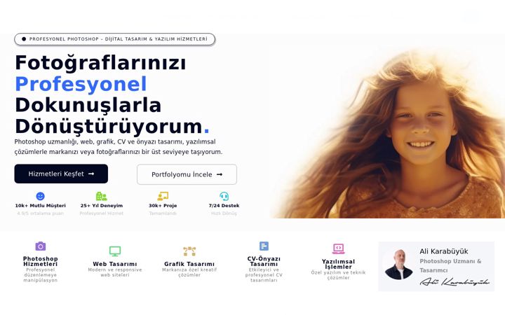 Screenshot stránky alikarabuyuk.com