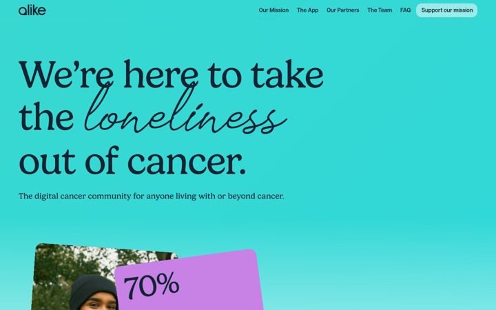 Screenshot of alike.org.uk