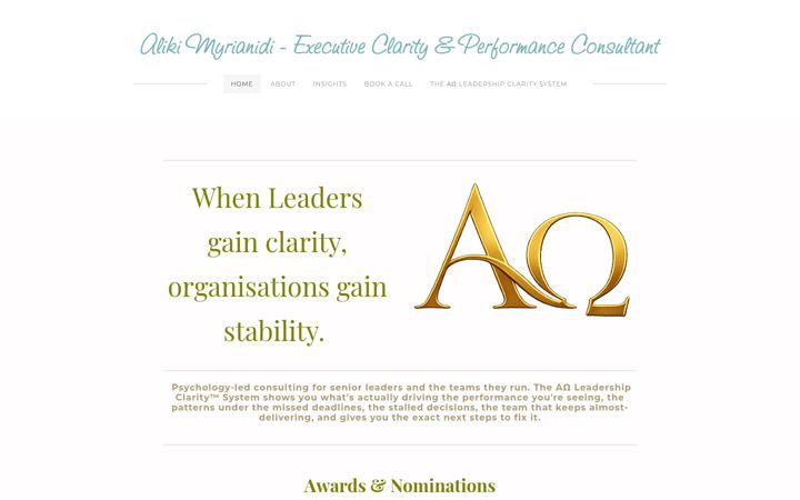 Screenshot of alikimyrianidi.com