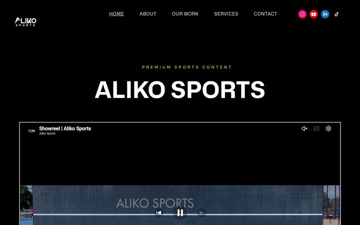 Screenshot of alikosports.com