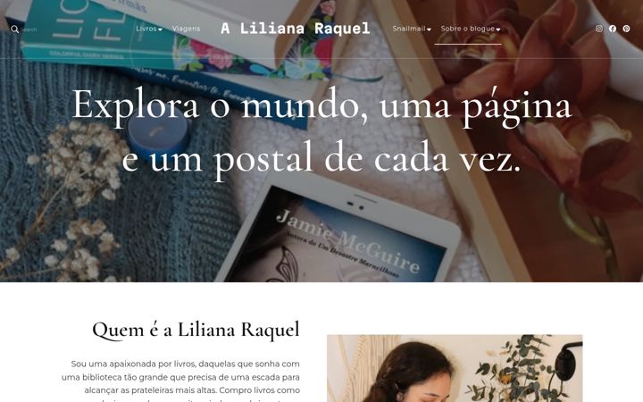 Screenshot of alilianaraquel.pt