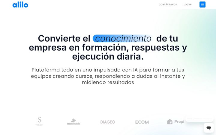 Screenshot of alilo.app