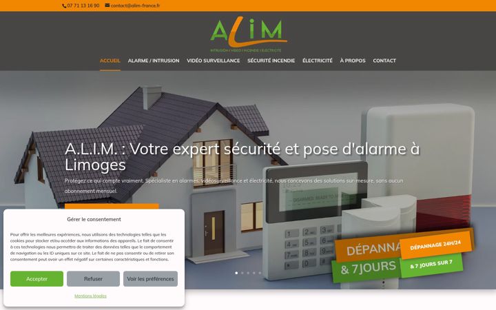 Screenshot of alim-france.fr