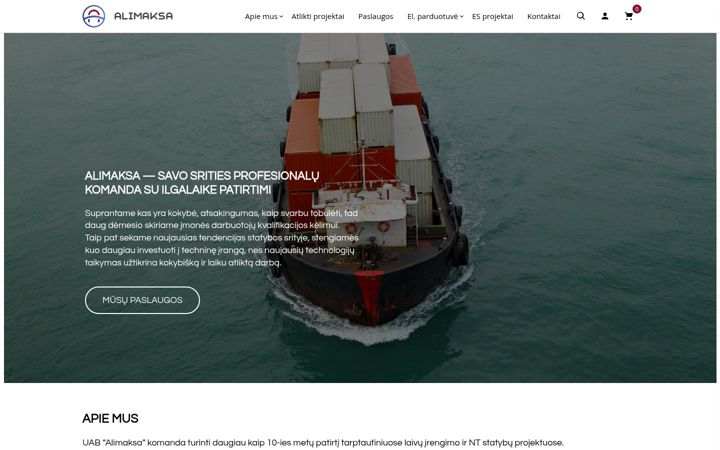 Screenshot of alimaksa.eu