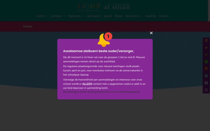 Screenshot van aliman.nl