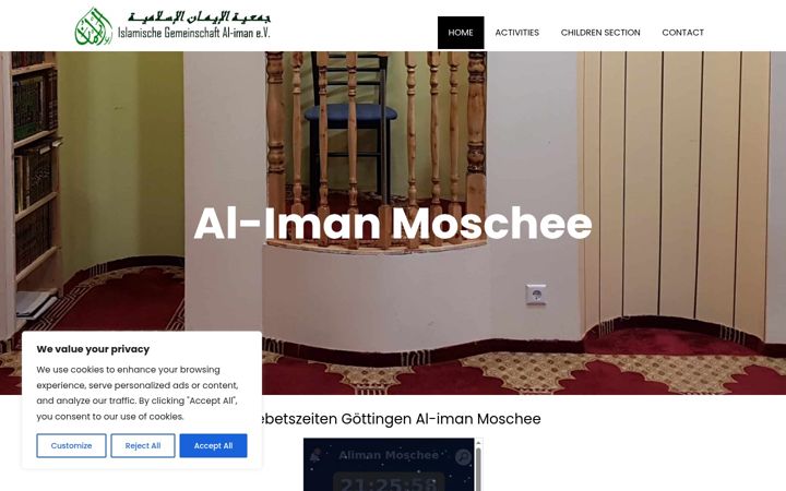 Ekrano kopija alimanmoschee.de
