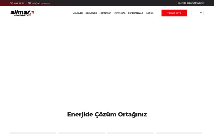 Screenshot of alimar.com.tr