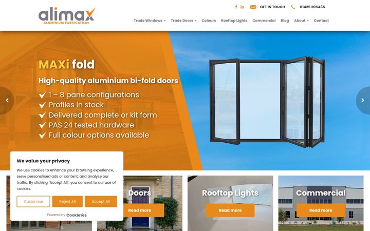 Screenshot of alimax.ltd
