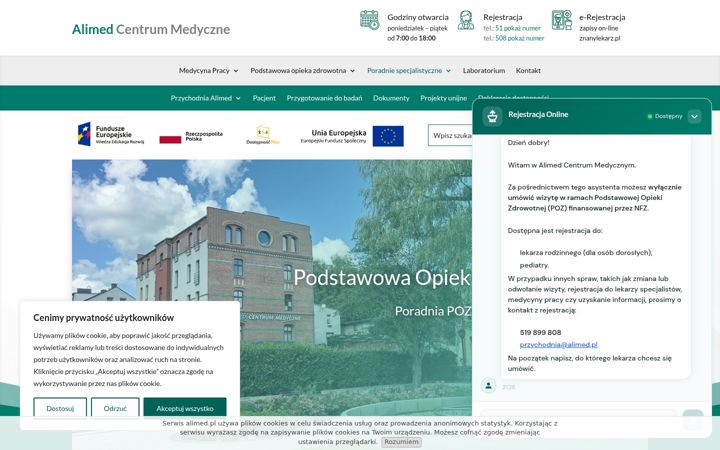 Screenshot of alimed.pl