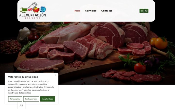 Screenshot of alimentacionbengoetxe.com
