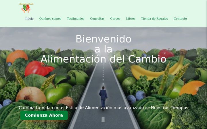 Snímek obrazovky alimentaciondelcambio.com