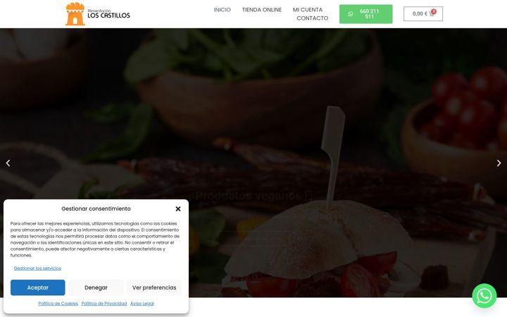 Screenshot of alimentacionloscastillos.com