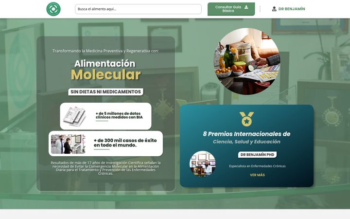 Screenshot of alimentacionmolecular.org