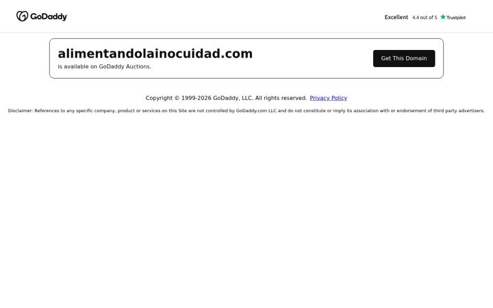 Screenshot of alimentandolainocuidad.com