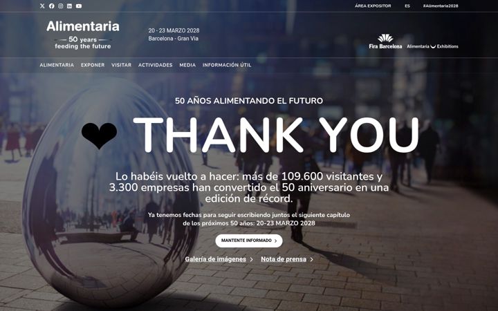 Screenshot of alimentaria.com