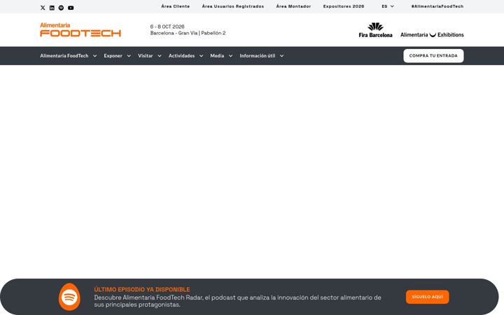 Screenshot of alimentariafoodtech.com