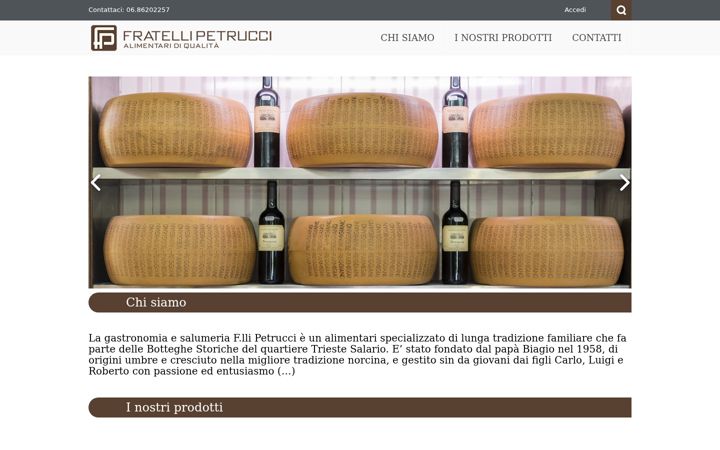 Screenshot of alimentaripetrucci.it