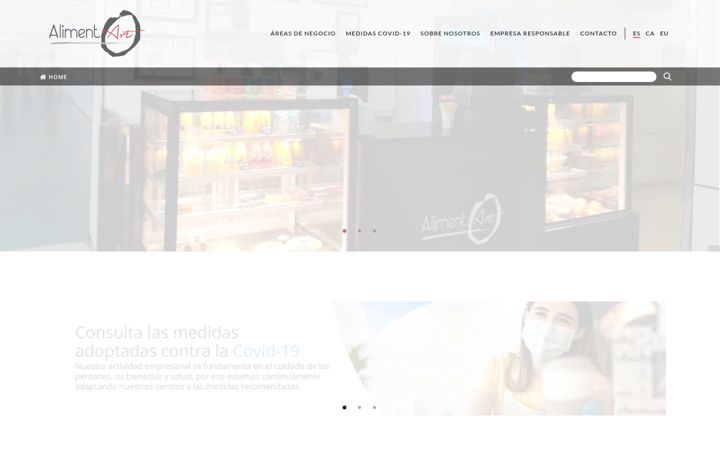 Screenshot of alimentart.com