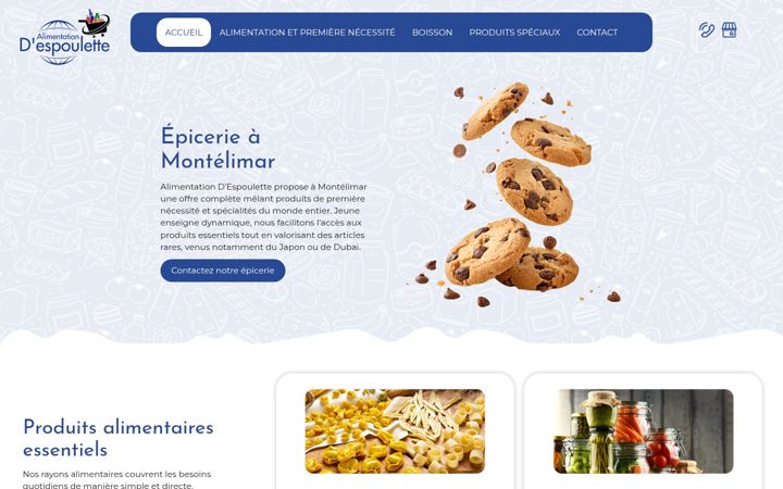 Screenshot of alimentation-despoulette.fr