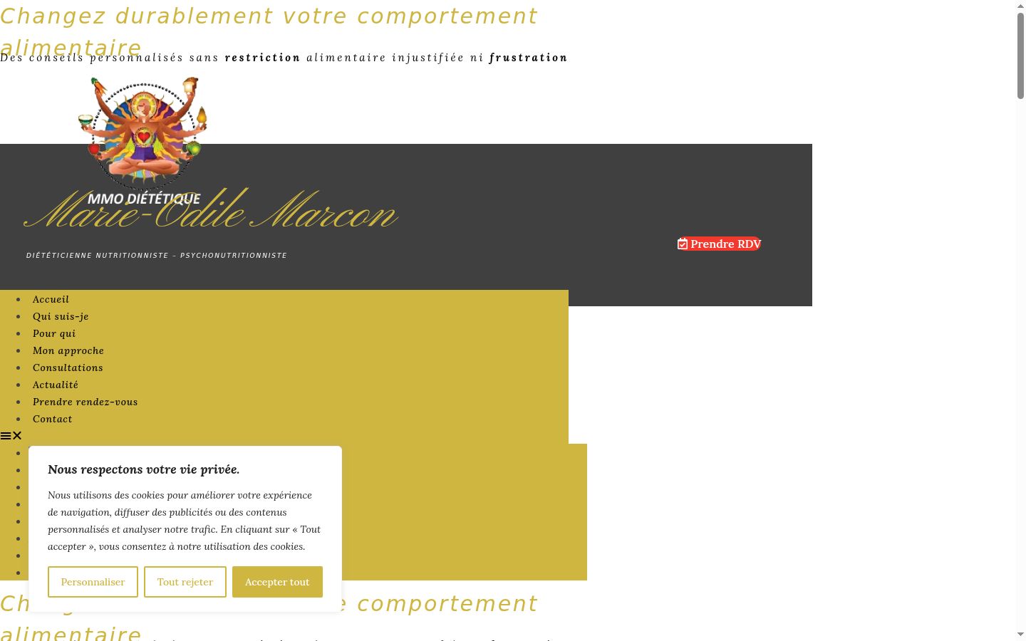 Screenshot tal-banner tal-kunsens muri qabel kwalunkwe interazzjoni