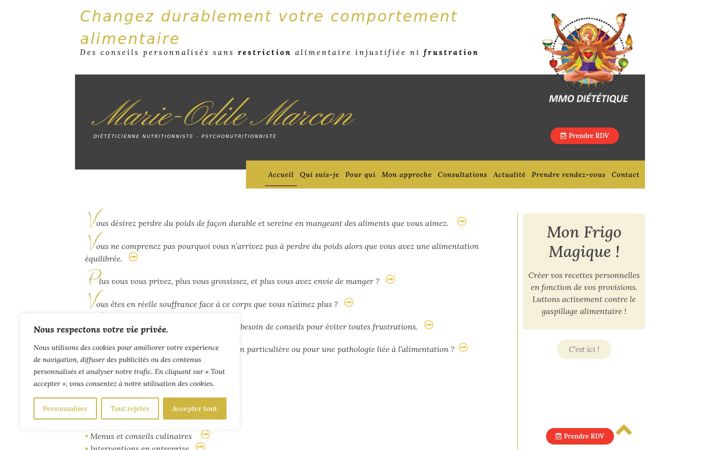 Screenshot ta' alimentation-sante.fr