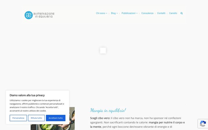 Screenshot ta' alimentazioneinequilibrio.com