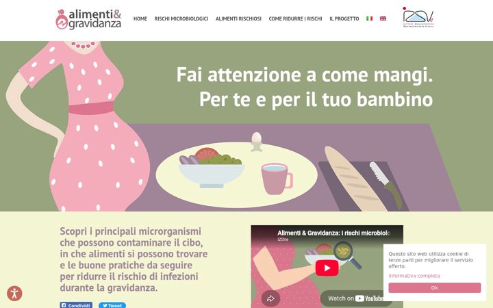Screenshot of alimentigravidanza.it
