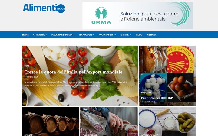 Screenshot of alimentinews.it