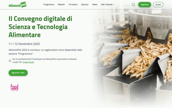 Screenshot of alimentipiu.it