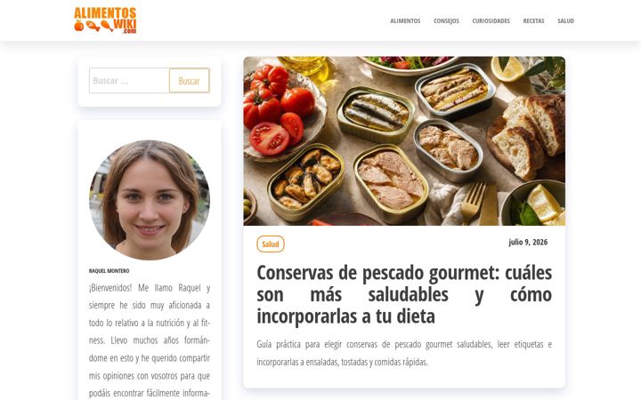 Screenshot of alimentoswiki.com