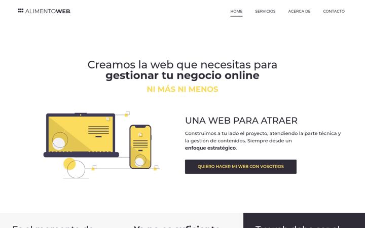 Screenshot of alimentoweb.com