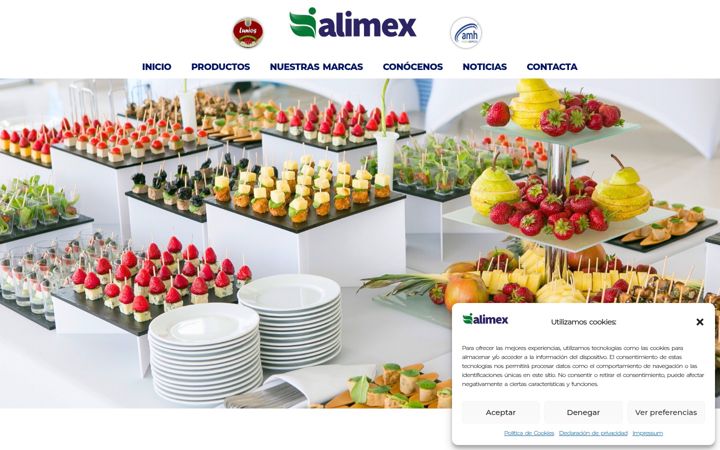 Screenshot von alimex.es