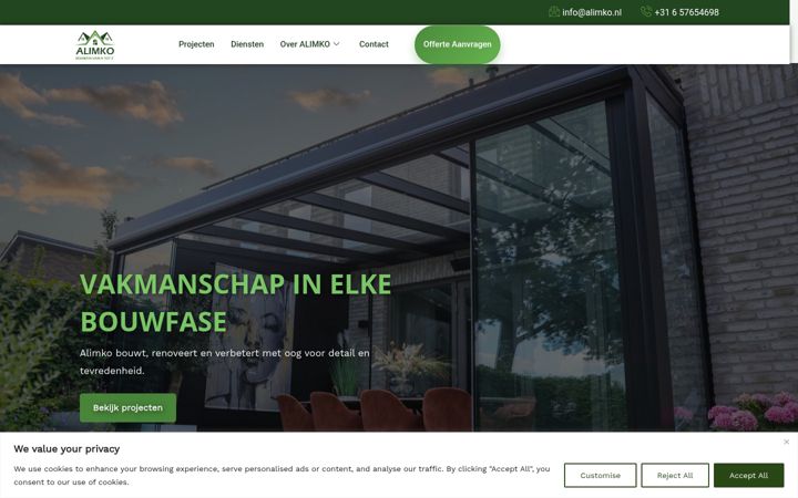 Screenshot of alimko.nl