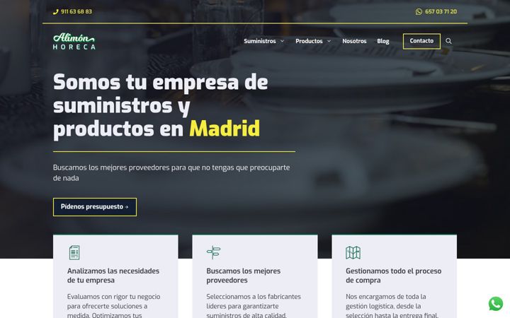 Screenshot of alimonhoreca.com