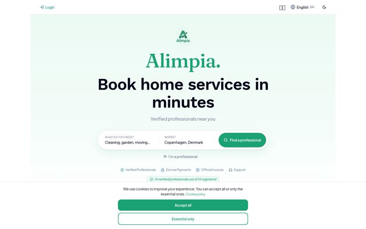 Screenshot of alimpia.es