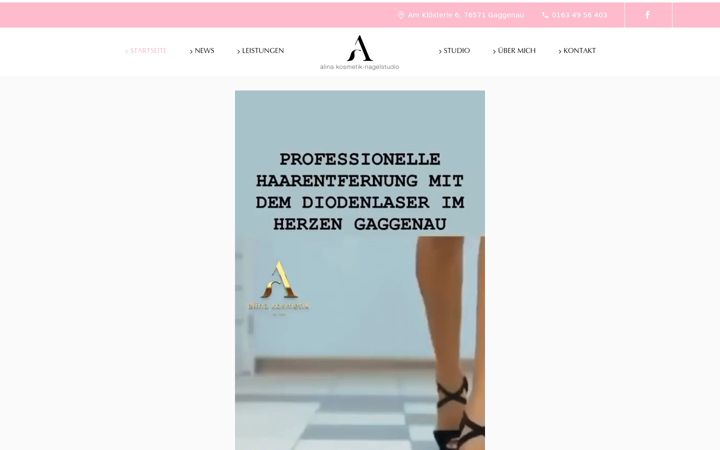 Screenshot von alina-kosmetik.de