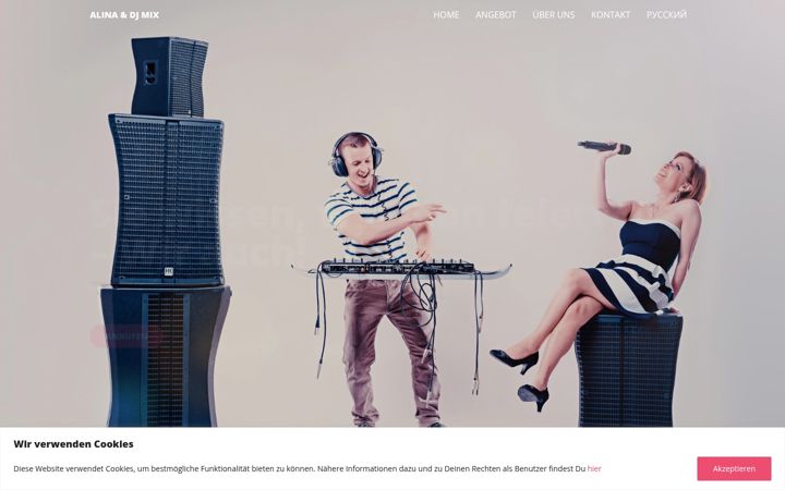 Screenshot of alina-moderation.de