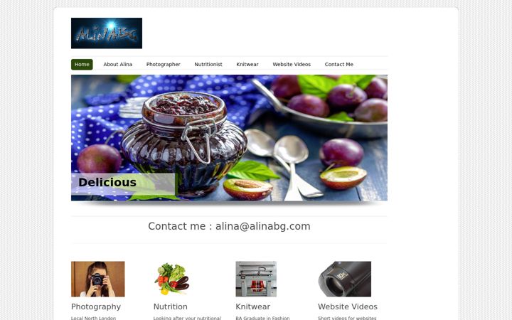 Screenshot of alinabg.com