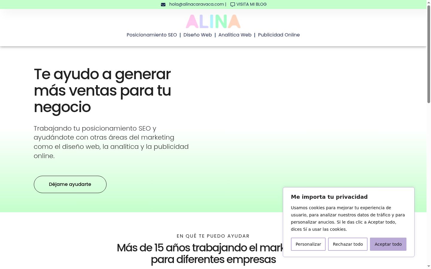 Capture d'écran de la bannière de consentement affichée avant toute interaction